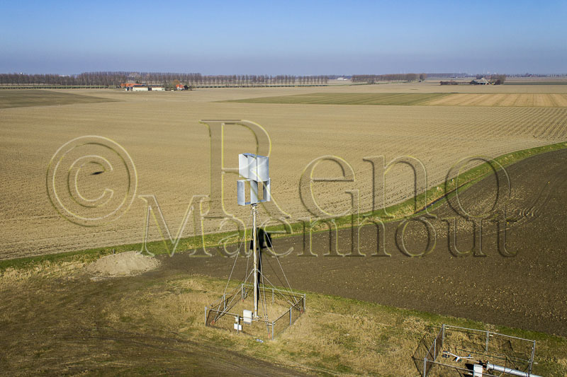 luchtfoto Schoondijke windmolen Technopark