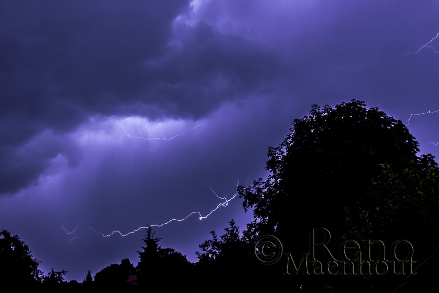 Onweer, bliksem, nacht, foto, Photo, Inhorus, Zeeland, weer